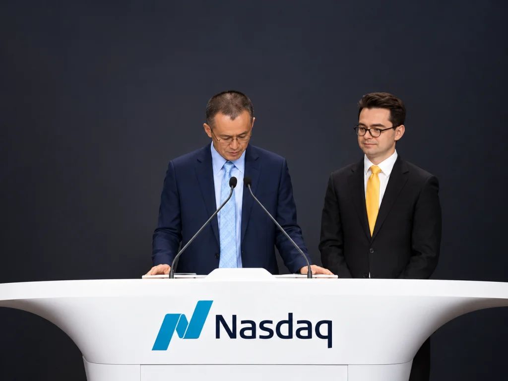 CZ Makes an Appearance on Nasdaq: Plans to Take This Altcoin to Wall Street Are Now on the Table