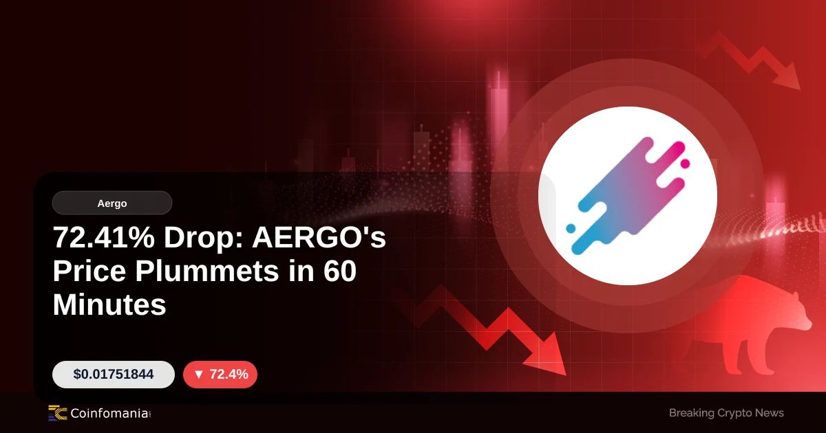 72.41% Drop: AERGO’s Price Plummets in 60 Minutes