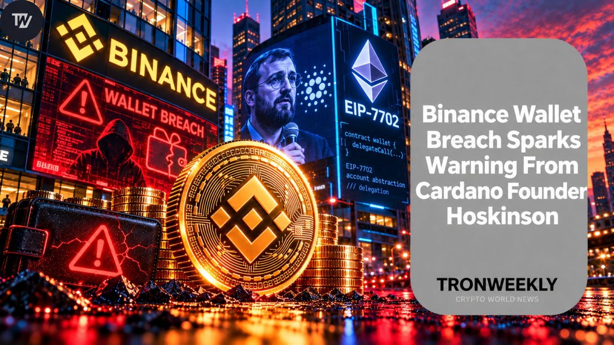 Binance Wallet Breach Sparks Warning From Cardano Founder Hoskinson