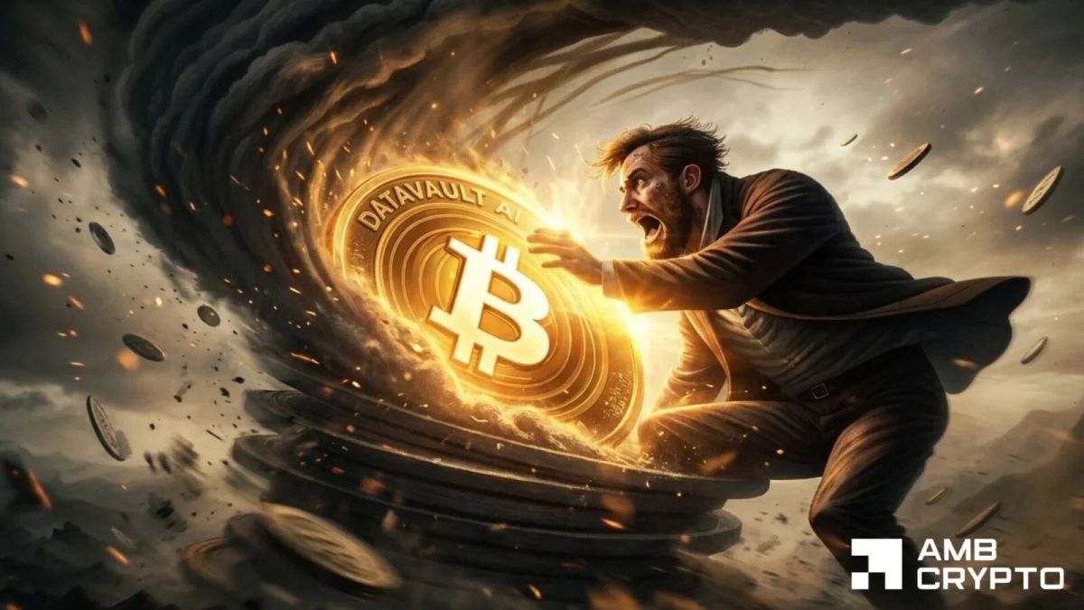 817 BTC locked, shares crash 50%: Can Datavault AI recover its Bitcoin treasury?
