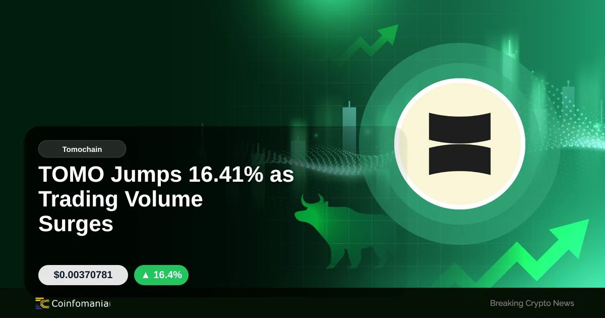 TOMO Jumps 16.41% as Trading Volume Surges
