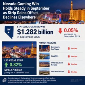 Nevada Gaming Win Holds Steady in September