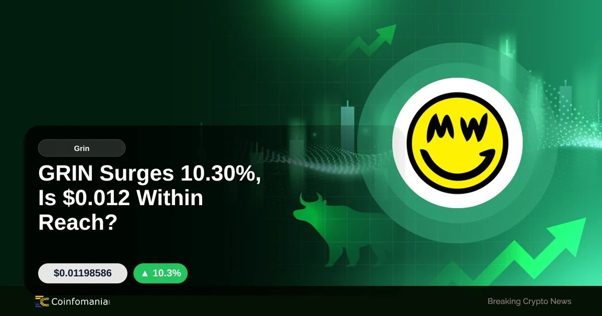 GRIN Surges 10.30%, Is $0.012 Within Reach?