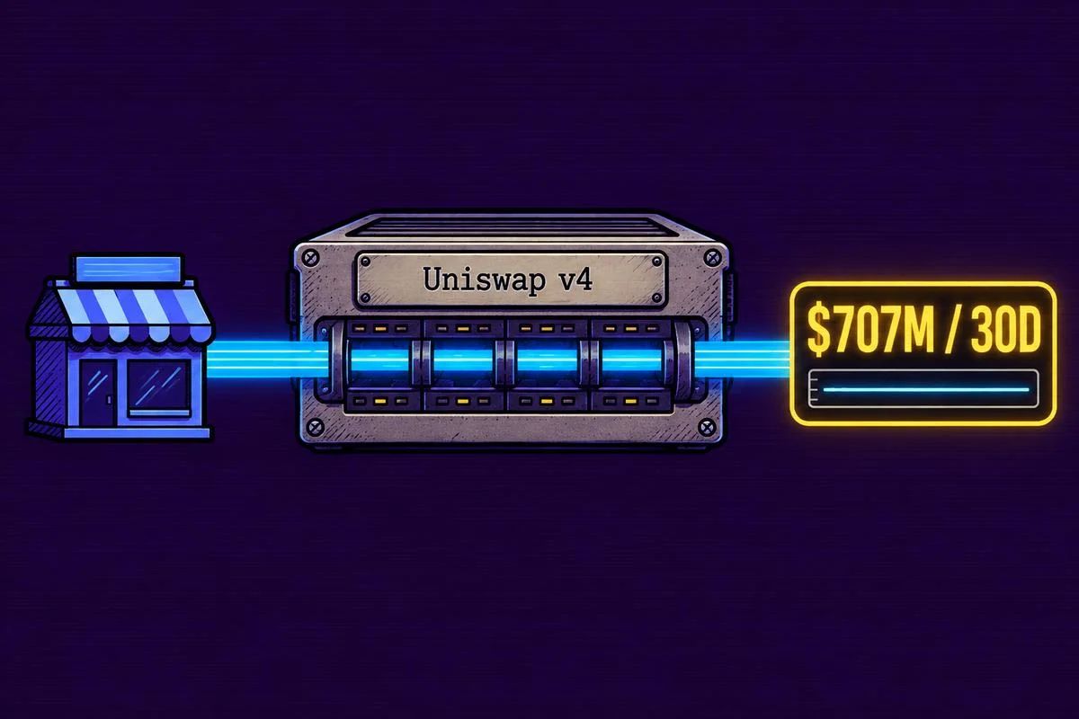 Uniswap’s v4 trading volume reached $707M on Robinhood in 30 days