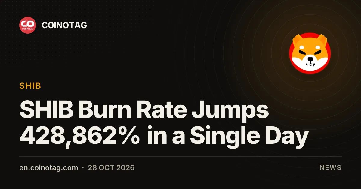 SHIB Burn Rate Jumps 428,862% in a Single Day
