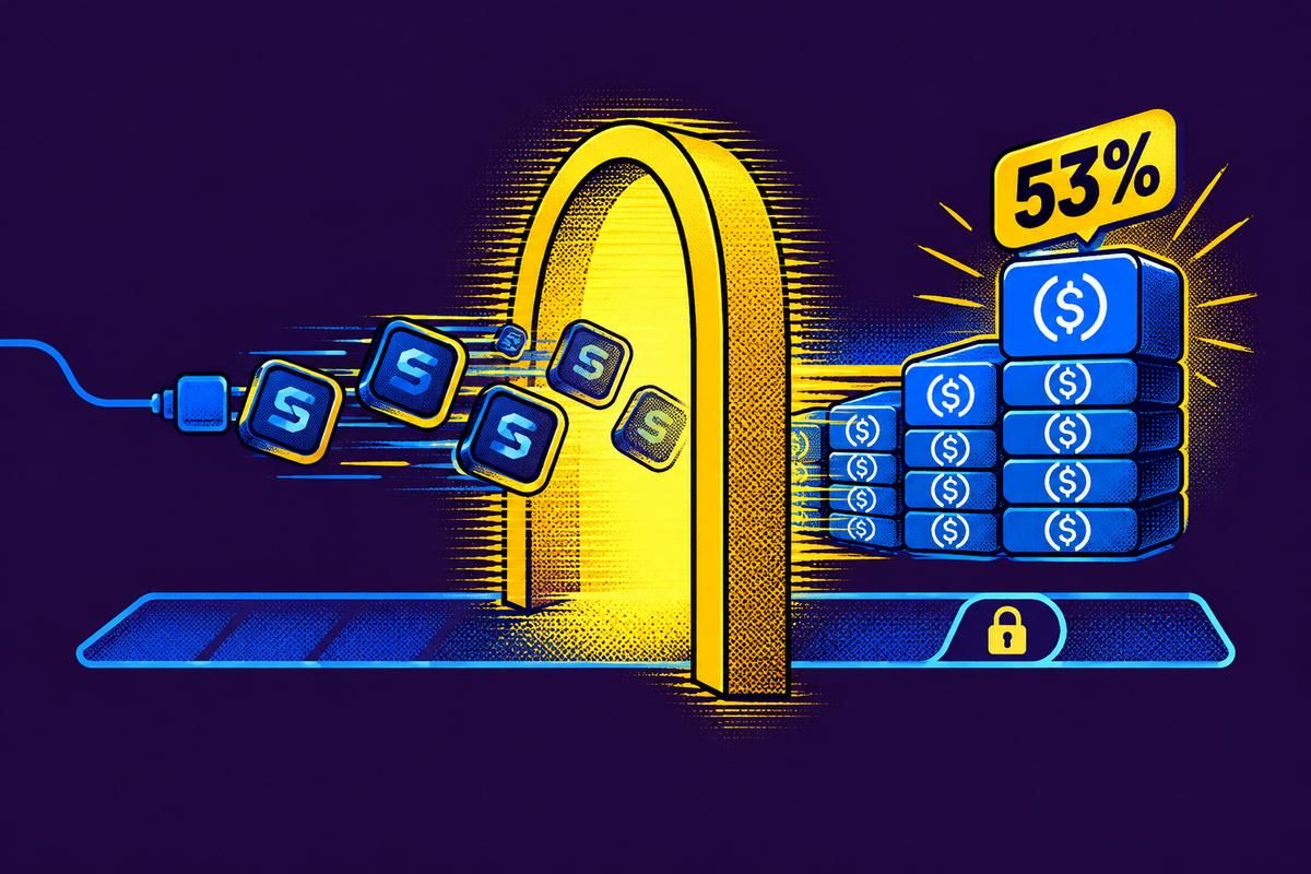 Aave V4 captures over 53% of DeFi deposits for Coinbase tokenized stocks