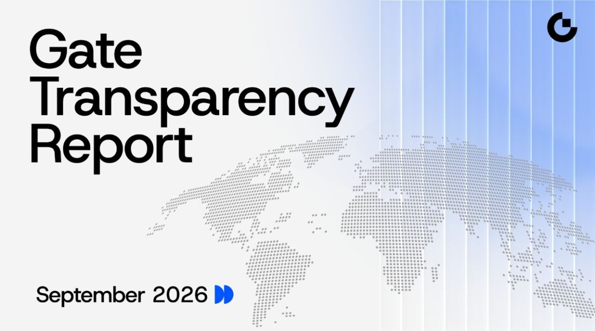 Gate Releases September 2026 Transparency Report: Global User Growth and Business Expansion Achieve Coordinated Advancements