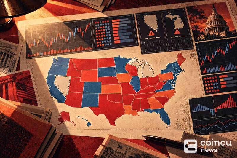 Coinbase US Midterm Election Dashboard Excludes Michigan, Nevada