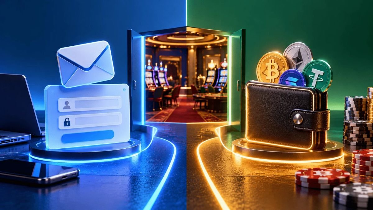 Email Account or Wallet Account? What Each Sign-Up Path Means at a Crypto Casino