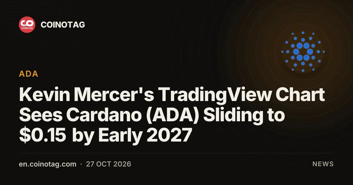Kevin Mercer's TradingView Chart Sees Cardano (ADA) Sliding to $0.15 by Early 2027