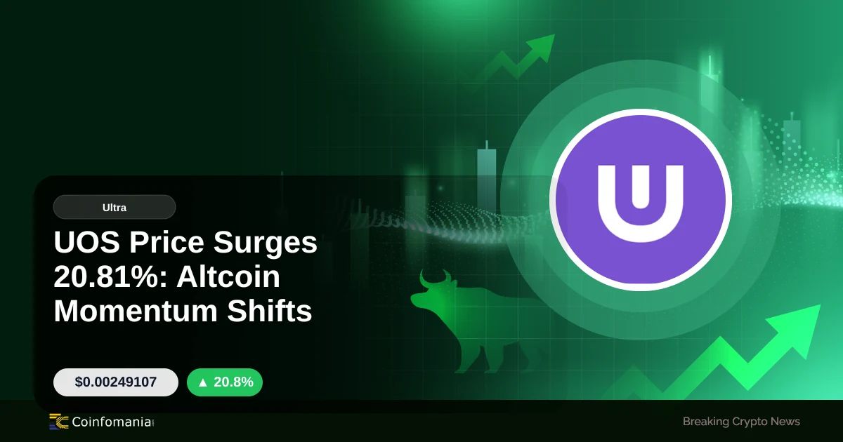 UOS Price Surges 20.81%: Altcoin Momentum Shifts