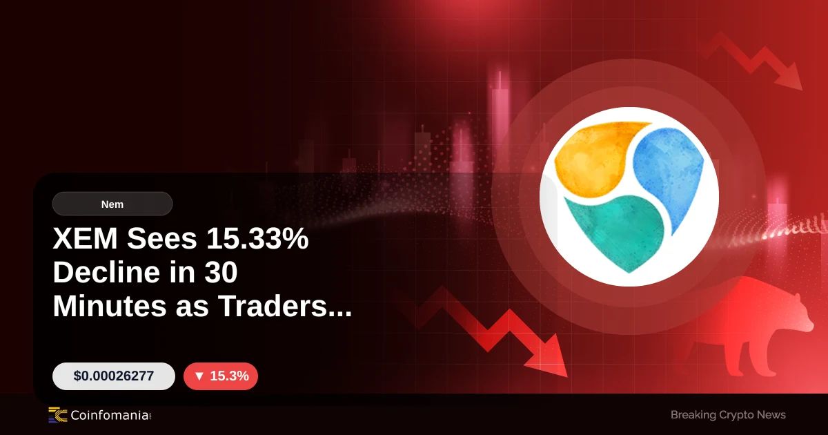 XEM Sees 15.33% Decline in 30 Minutes as Traders React