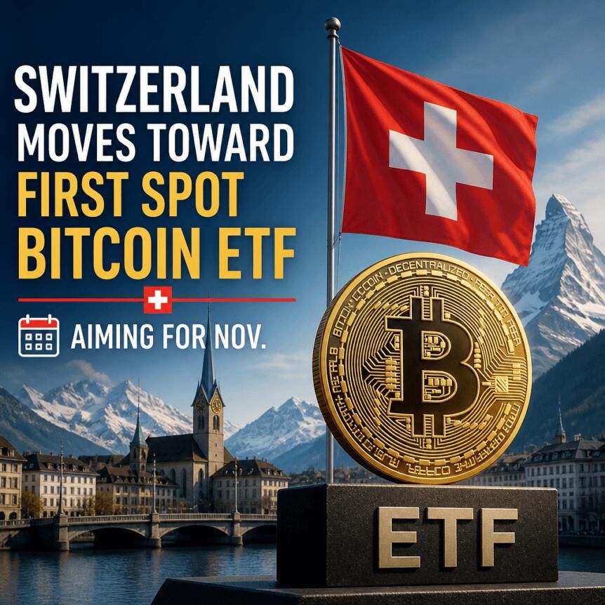 Switzerland Moves Toward First Spot Bitcoin ETF, Aiming for Nov.