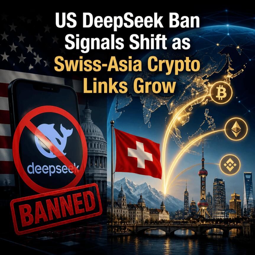 US DeepSeek Ban Signals Shift as Swiss-Asia Crypto Links Grow