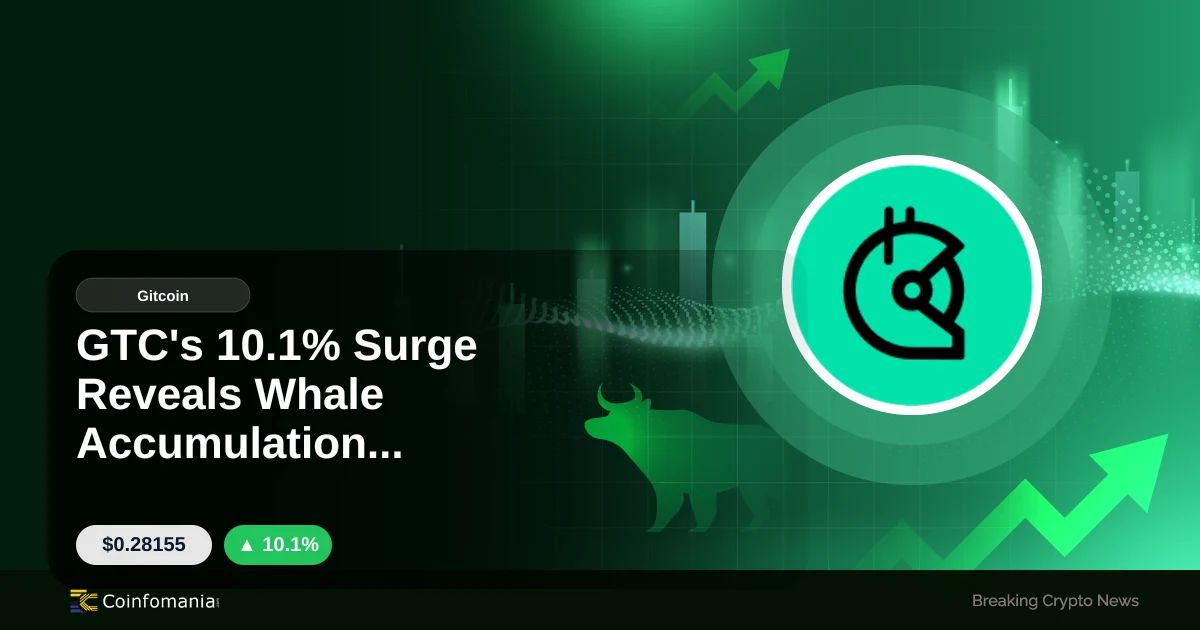 GTC’s 10.1% Surge Reveals Whale Accumulation Activity