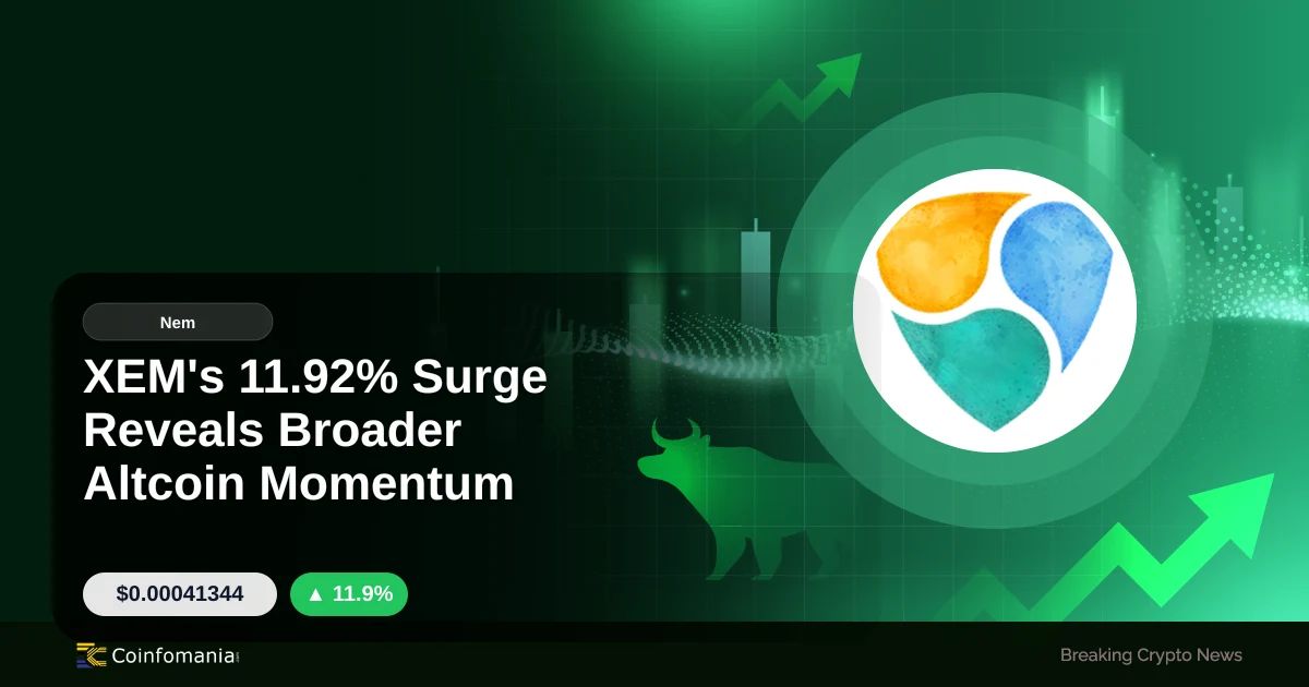 XEM’s 11.92% Surge Reveals Broader Altcoin Momentum