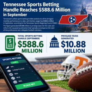 Tennessee Sports Betting Handle Reaches $588.6 Million in September