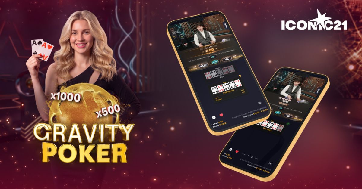 ICONIC21 Launches Gravity Poker, Combining Texas Hold’em Gameplay with Multipliers of up to 1,000x
