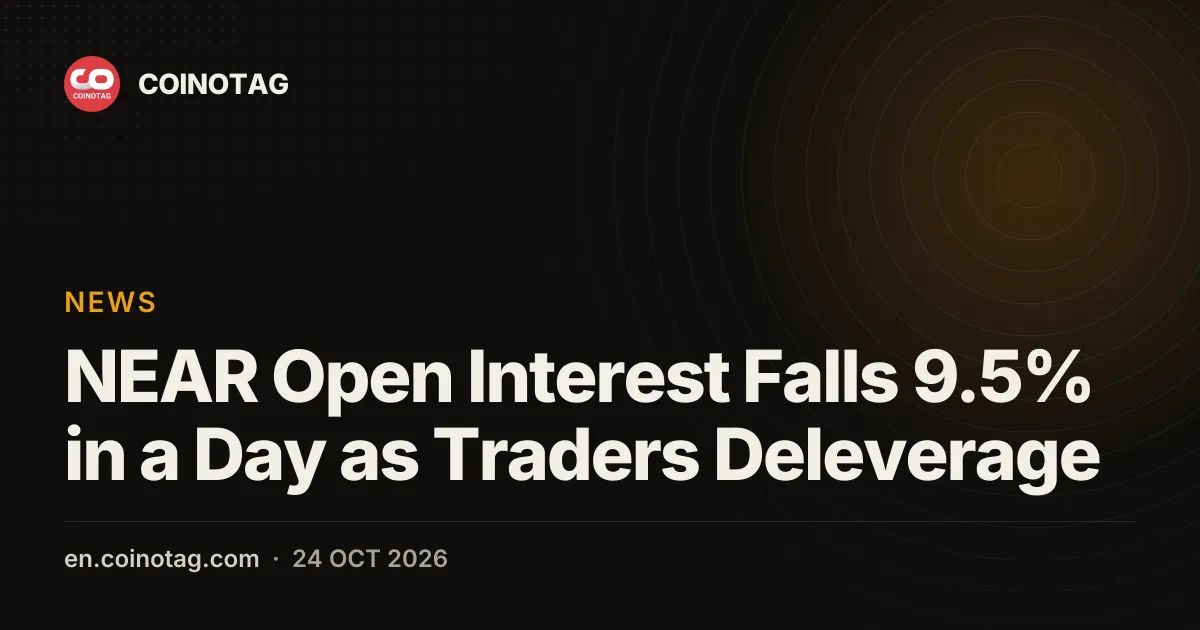 NEAR Open Interest Falls 9.5% in a Day as Traders Deleverage