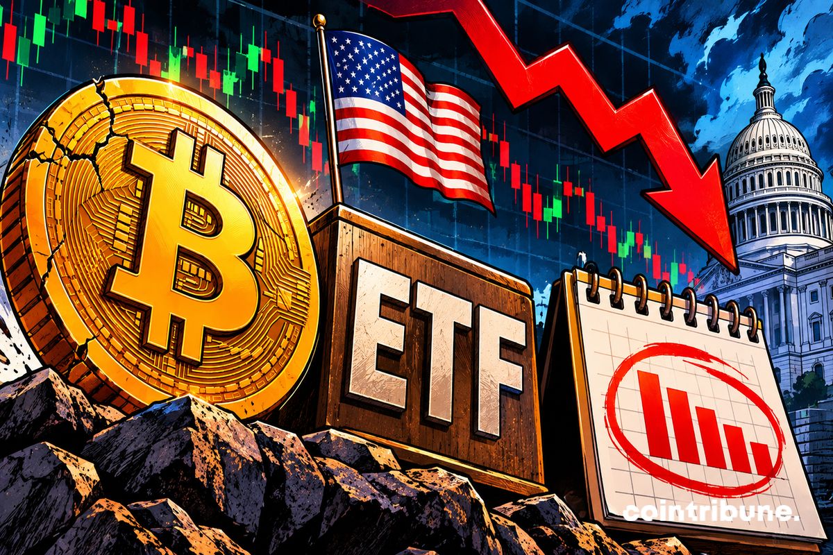 Bitcoin ETF: The 30-day record turns negative, a first since July