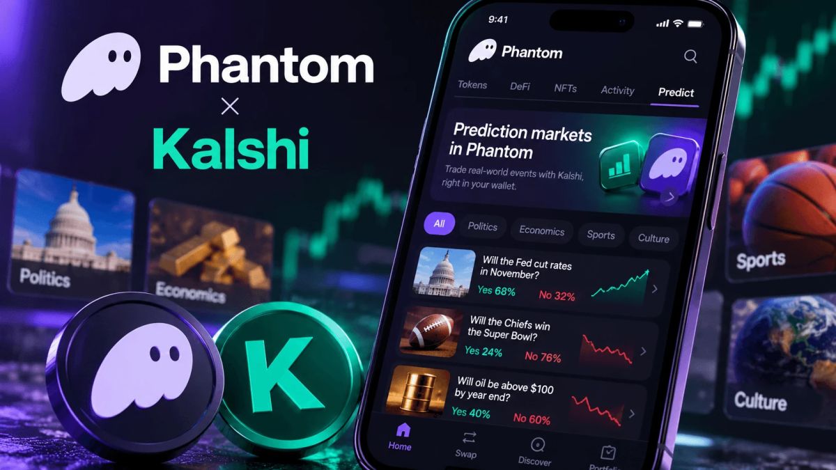 Phantom Adds Kalshi Prediction Markets for US Users as Crypto Wallets Become All-in-One Finance Apps
