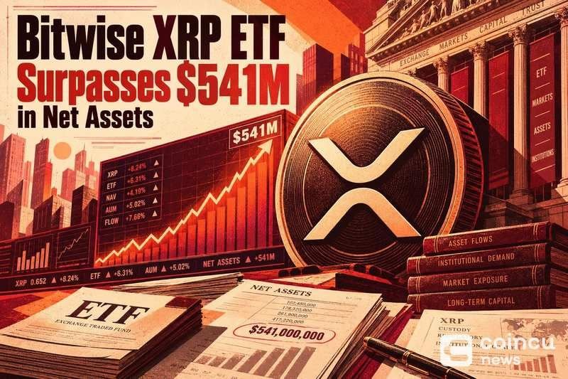Bitwise XRP ETF Surpasses $541M in Net Assets