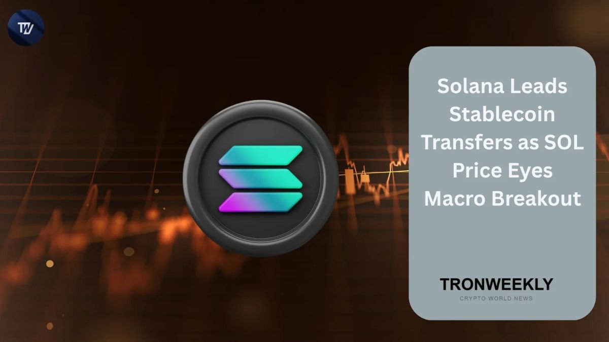 Solana Leads Stablecoin Transfers as SOL Price Eyes Macro Breakout