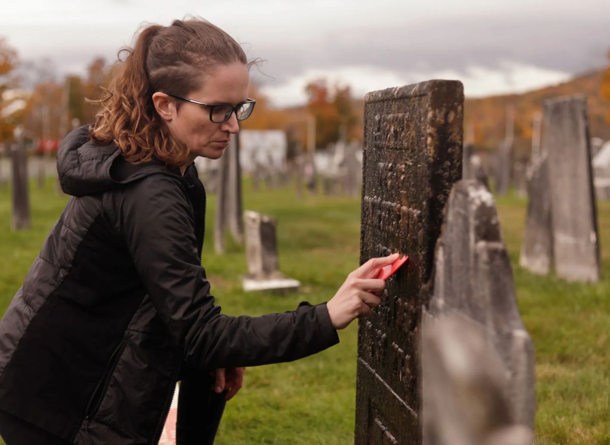 ‘It’s like journalism, but for dead people’: Meet the Vermont woman who turned a pandemic gravestone-cleaning hobby into a social media feed