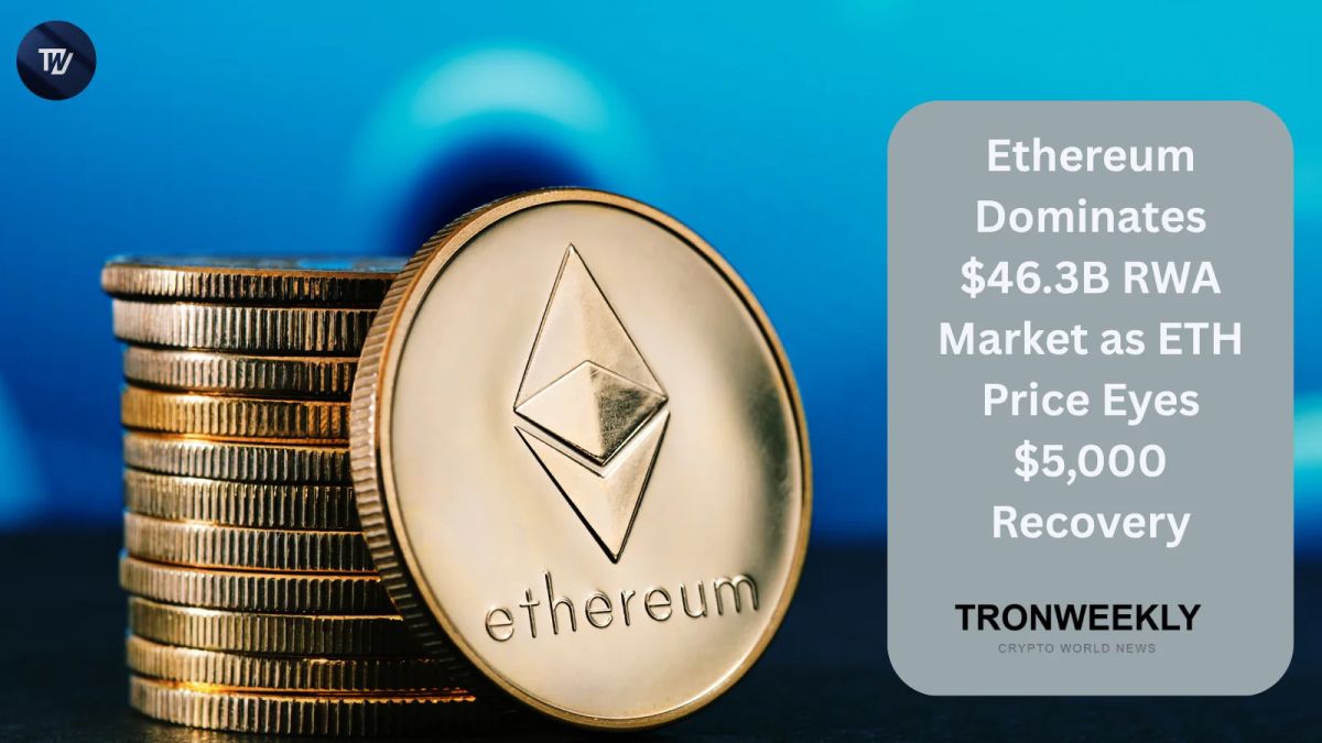 Ethereum Dominates $46.3B RWA Market as ETH Price Eyes $5,000 Recovery