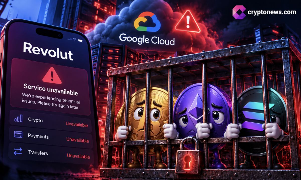 Revolut Outage Hits Crypto Access as Google Cloud Failure Disrupts Banking Services