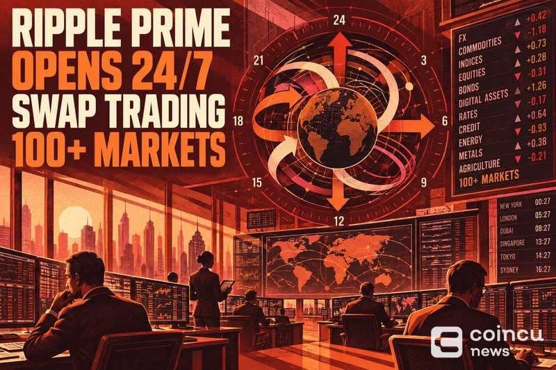 Ripple Prime Opens 24/7 Swap Trading Across 100+ Markets