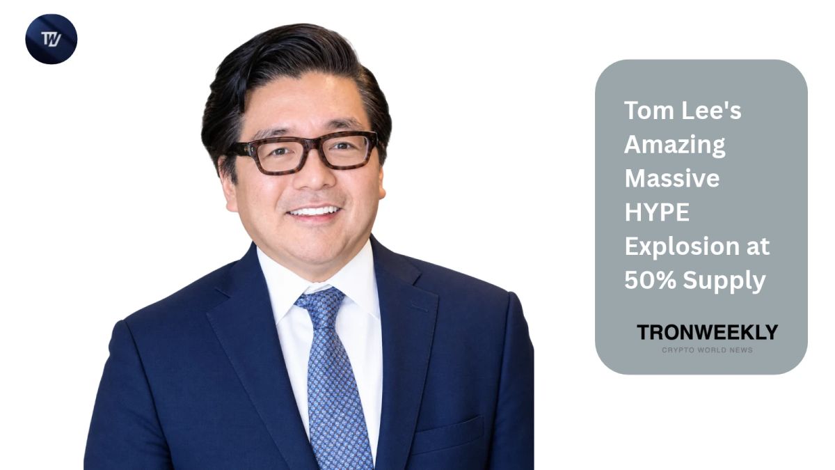 Tom Lee’s Amazing Massive HYPE Explosion at 50% Supply