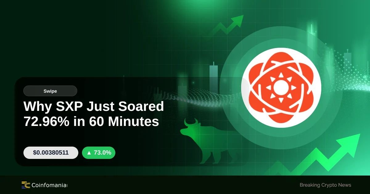 Why SXP Just Soared 72.96% in 60 Minutes