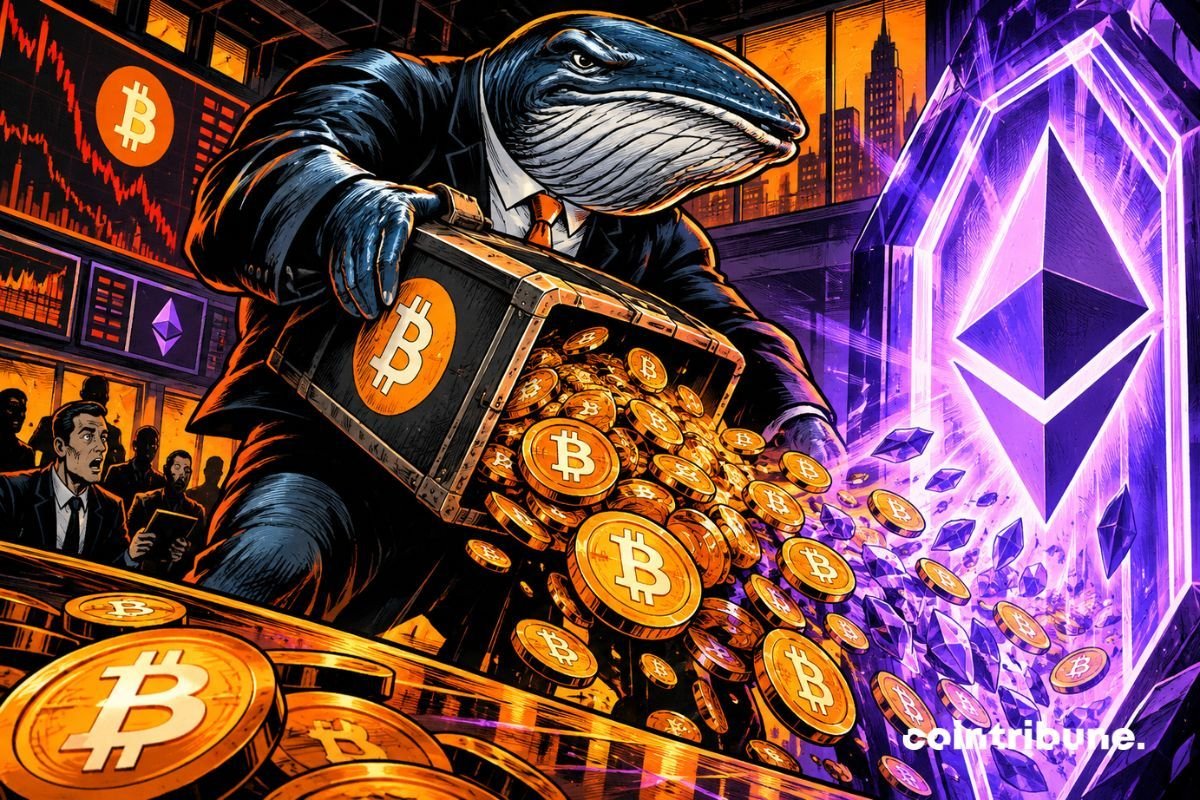 To Fully Invest in Ethereum, a Whale Sells $90 Million Worth of Bitcoin