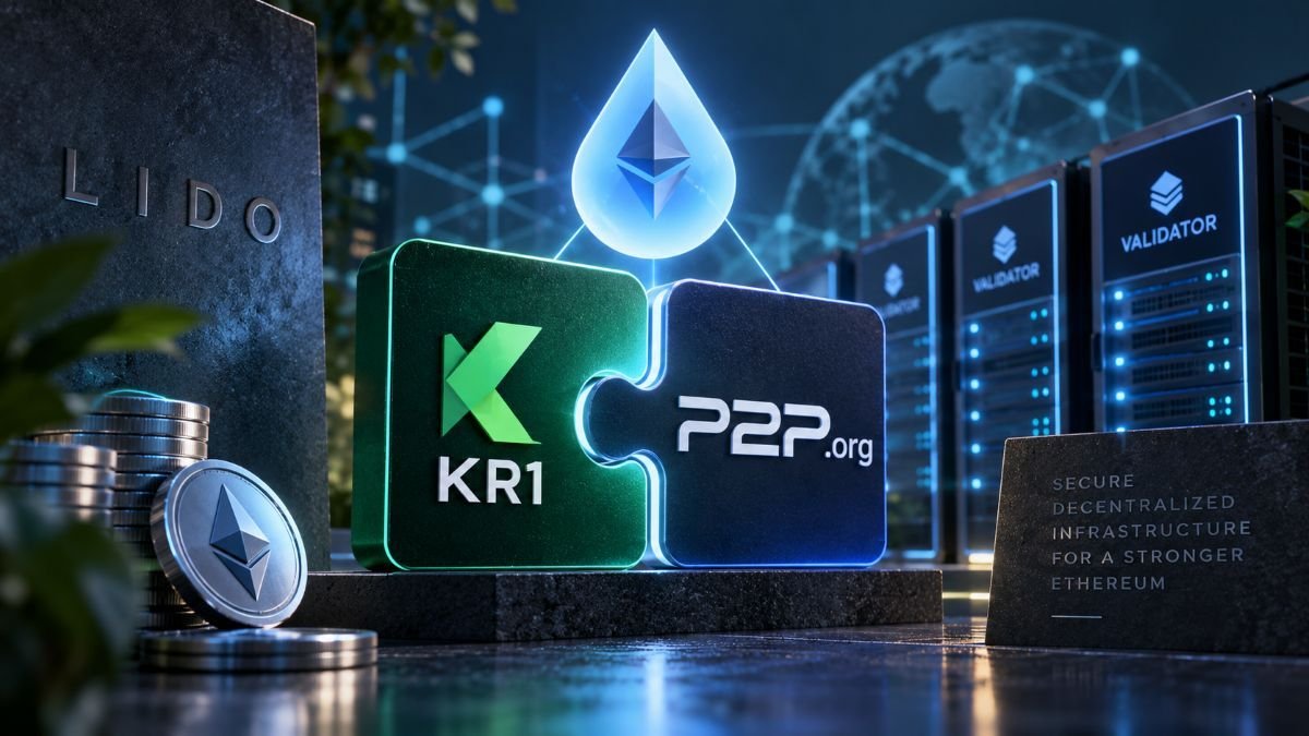 KR1 Launches Lido Validators With P2P.org