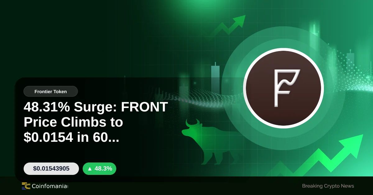 48.31% Surge: FRONT Price Climbs to $0.0154 in 60 Minutes