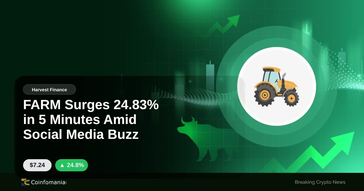 FARM Surges 24.83% in 5 Minutes Amid Social Media Buzz