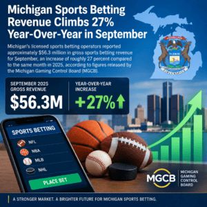 Michigan Sports Betting Revenue Climbs 27% in September
