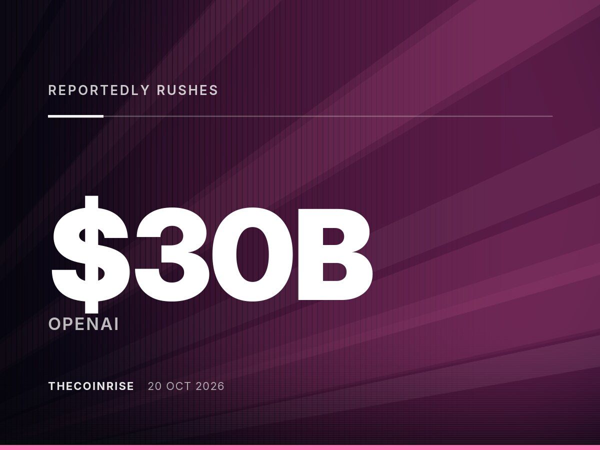OpenAI Reportedly Rushes to Raise $30 Billion Ahead of Anthropic’s $1.5 Trillion IPO Plan