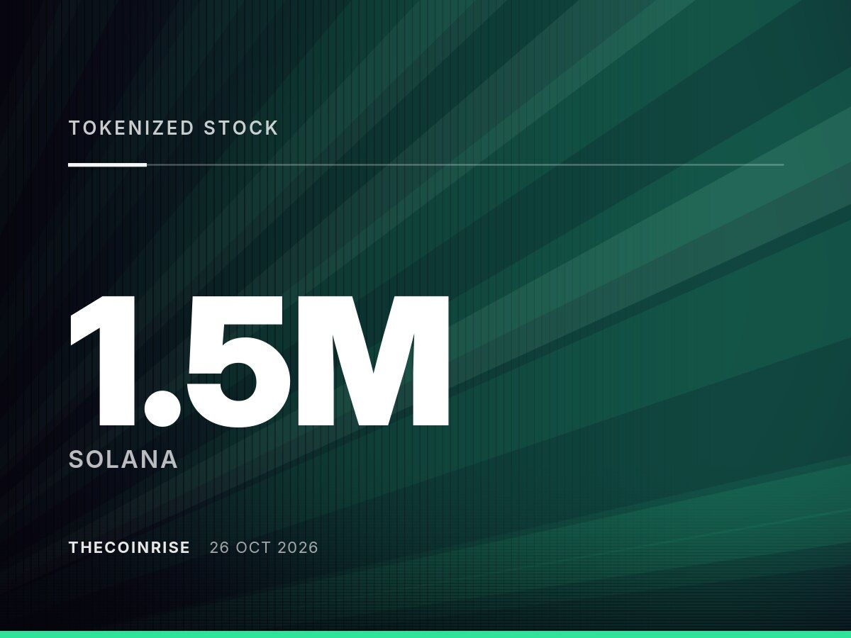 Tokenized Stock Holder Count on Solana Surges 5x to 1.5 Million as SOL Price Falls