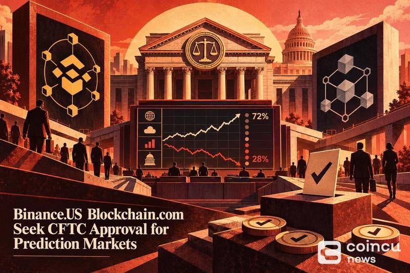 Binance.US, Blockchain.com Seek CFTC Approval for Prediction Markets