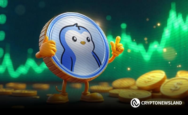 PENGU Price Tests Triangle Breakout Support