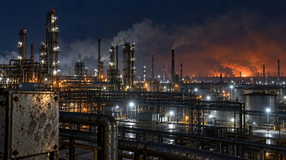 Fire Breaks Out at Russian Refinery After Ukrainian Drone Attack