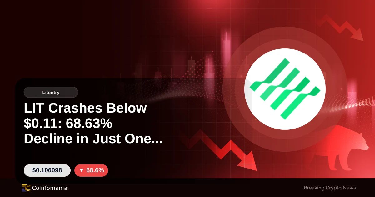 LIT Crashes Below $0.11: 68.63% Decline in Just One Hour
