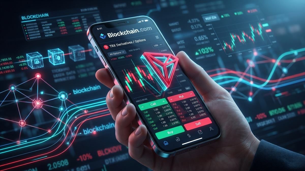 Blockchain.com Adds TRX Options Trading in Eligible Markets