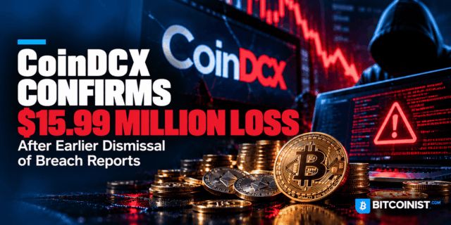 CoinDCX Confirms $15.99 Million Loss After Earlier Dismissal of Breach Reports