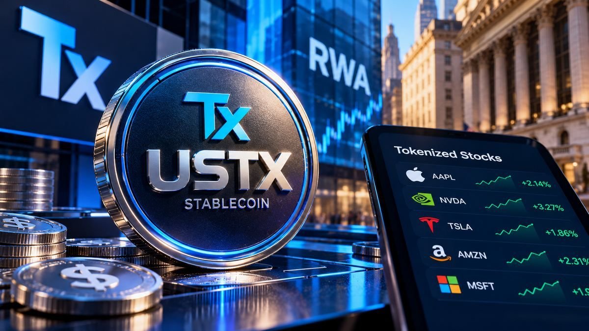 RWA Platform Tx Launches USTX Stablecoin to Power Tokenized Stock Marketplace