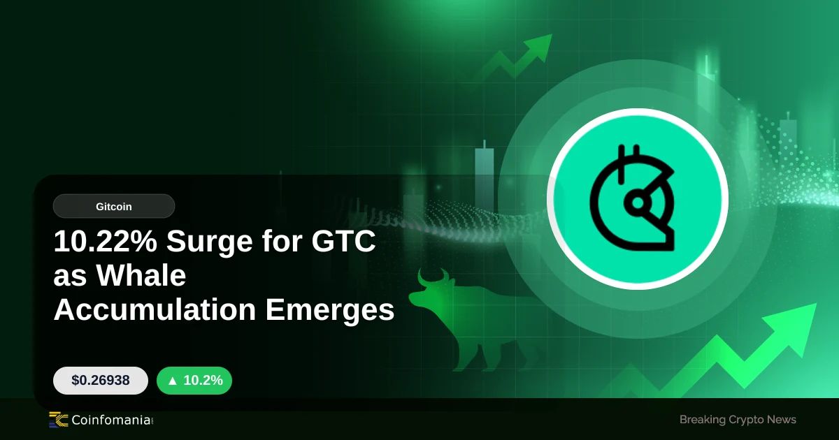 10.22% Surge for GTC as Whale Accumulation Emerges