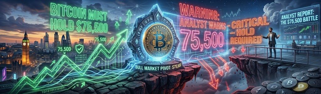 Bitcoin Must Hold $75,500 to Keep Bull Market Intact, Analyst Warns