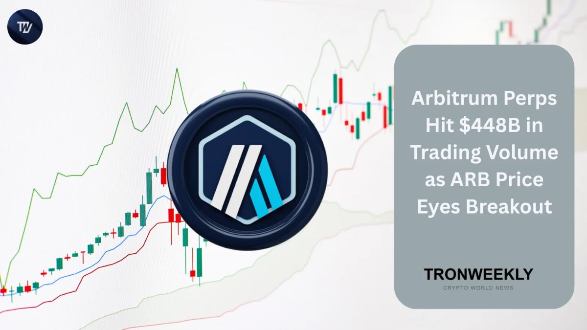 Arbitrum Perps Hit $448B in Trading Volume as ARB Price Eyes Breakout